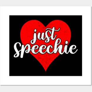 Im Just Speechie - Vintage Retro SLP Shirt for Speech Therapist  2 Posters and Art